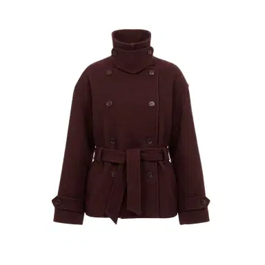 Chloé Double-breasted short coat in wool | Thumbnail 1 Chloé Double-breasted short coat in wool | Thumbnail 1