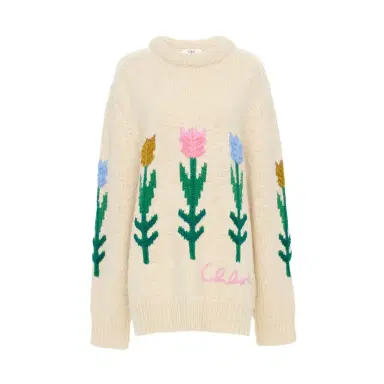 Chloé Oversized logo sweater in a wool knit | Thumbnail 1 Chloé Oversized logo sweater in a wool knit | Thumbnail 1