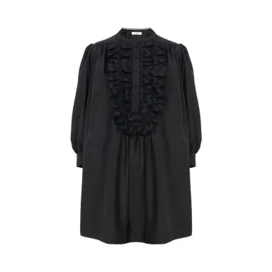 Chloé Long-sleeve mini dress in technical taffeta | Thumbnail 1 Chloé Long-sleeve mini dress in technical taffeta | Thumbnail 1