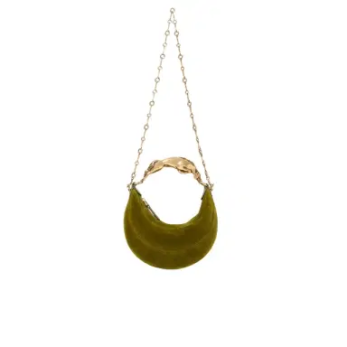 Chloé Small Chain Horse shoulder bag in velvet | Thumbnail 1 Chloé Small Chain Horse shoulder bag in velvet | Thumbnail 1