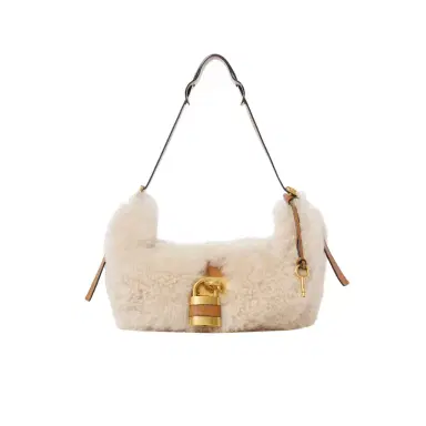 Chloé Paddington crossbody bag in shearling | Thumbnail 1 Chloé Paddington crossbody bag in shearling | Thumbnail 1