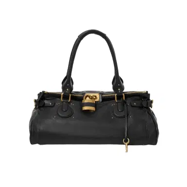 Chloé XL Paddington weekender bag in grained leather | Thumbnail 1 Chloé XL Paddington weekender bag in grained leather | Thumbnail 1