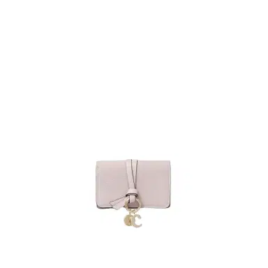 Chloé Alphabet card holder in grained leather | Thumbnail 1 Chloé Alphabet card holder in grained leather | Thumbnail 1