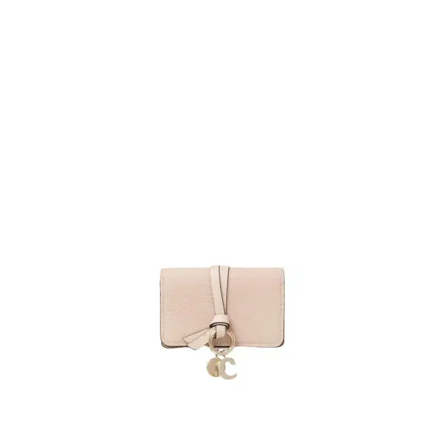 Alphabet card holder in grained leather Alphabet card holder in grained leather