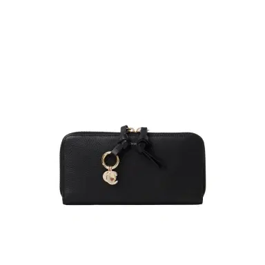 Chloé Alphabet zipped long wallet in grained leather | Thumbnail 1 Chloé Alphabet zipped long wallet in grained leather | Thumbnail 1