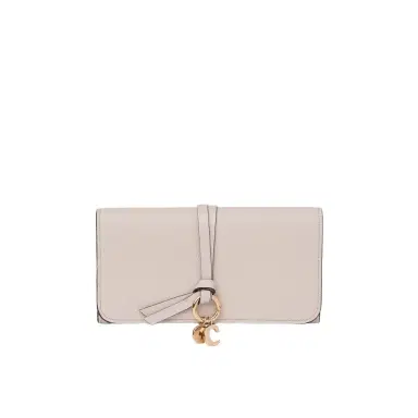 Chloé Alphabet wallet with flap in grained leather | Thumbnail 1 Chloé Alphabet wallet with flap in grained leather | Thumbnail 1