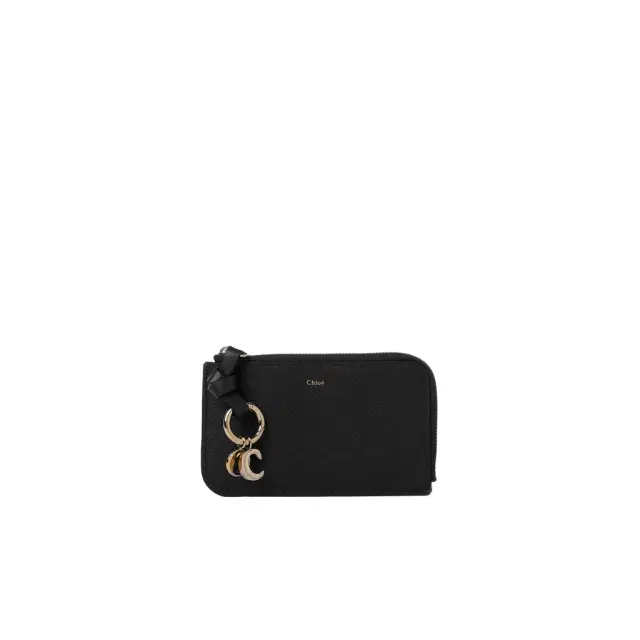 Alphabet wallet in grained leather Alphabet wallet in grained leather