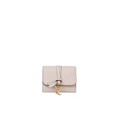 Chloé Small Alphabet tri-fold in grained leather | Thumbnail 1 Chloé Small Alphabet tri-fold in grained leather | Thumbnail 1