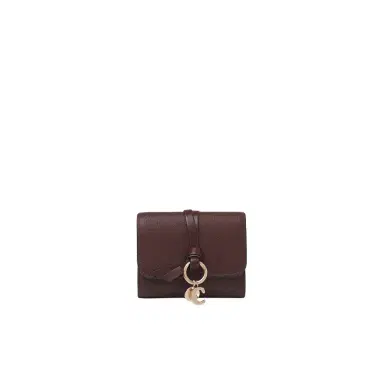 Chloé Small Alphabet tri-fold in grained leather | Thumbnail 1 Chloé Small Alphabet tri-fold in grained leather | Thumbnail 1