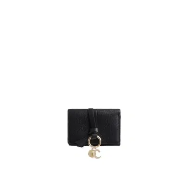Chloé Mini Alphabet tri-fold in grained leather | Thumbnail 1 Chloé Mini Alphabet tri-fold in grained leather | Thumbnail 1