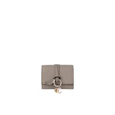Chloé Mini Alphabet tri-fold in grained leather | Thumbnail 1 Chloé Mini Alphabet tri-fold in grained leather | Thumbnail 1