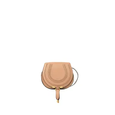 Chloé Small Marcie saddle bag in grained leather | Thumbnail 1 Chloé Small Marcie saddle bag in grained leather | Thumbnail 1