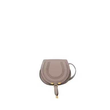 Chloé Small Marcie saddle bag in grained leather | Thumbnail 1 Chloé Small Marcie saddle bag in grained leather | Thumbnail 1