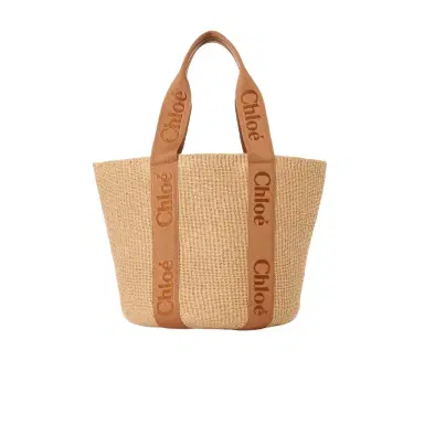 Chloé Large Woody basket in natural fibers | Thumbnail 1 Chloé Large Woody basket in natural fibers | Thumbnail 1