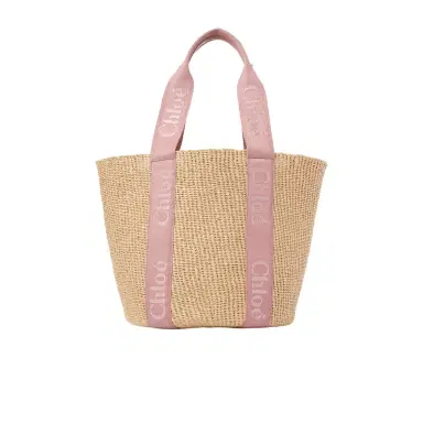 Chloé Large Woody basket in natural fibers | Thumbnail 1 Chloé Large Woody basket in natural fibers | Thumbnail 1
