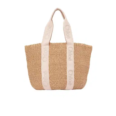 Chloé Large Woody basket in natural fibers | Thumbnail 1 Chloé Large Woody basket in natural fibers | Thumbnail 1