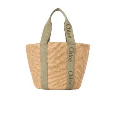 Chloé Large Woody basket in natural fibers | Thumbnail 1 Chloé Large Woody basket in natural fibers | Thumbnail 1