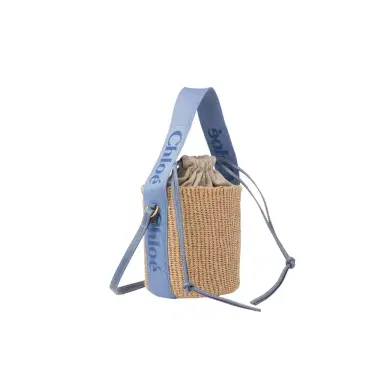 Chloé Small Woody basket in natural fibers | Thumbnail 1 Chloé Small Woody basket in natural fibers | Thumbnail 1