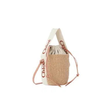Chloé Small Woody basket in natural fibers | Thumbnail 1 Chloé Small Woody basket in natural fibers | Thumbnail 1