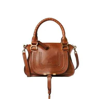 Chloé Small Marcie bag in shiny leather | Thumbnail 1 Chloé Small Marcie bag in shiny leather | Thumbnail 1