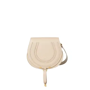 Chloé Marcie saddle bag in grained leather | Thumbnail 1 Chloé Marcie saddle bag in grained leather | Thumbnail 1