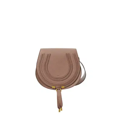 Chloé Marcie saddle bag in grained leather | Thumbnail 1 Chloé Marcie saddle bag in grained leather | Thumbnail 1