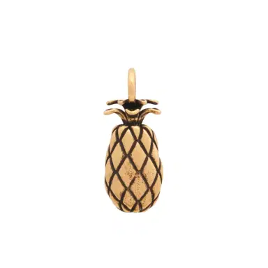 Chloé Alphabet Pineapple charm in brass | Thumbnail 1 Chloé Alphabet Pineapple charm in brass | Thumbnail 1