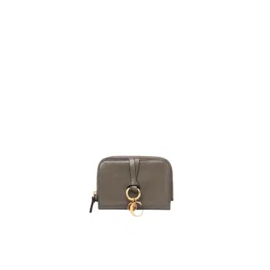 Chloé Alphabet bi-fold wallet in shiny leather | Thumbnail 1 Chloé Alphabet bi-fold wallet in shiny leather | Thumbnail 1