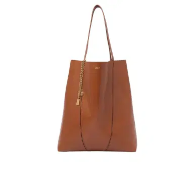 Chloé Large Chloé Spin tote bag in grained leather | Thumbnail 1 Chloé Large Chloé Spin tote bag in grained leather | Thumbnail 1