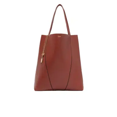 Chloé Large Chloé Spin tote bag in grained leather | Thumbnail 1 Chloé Large Chloé Spin tote bag in grained leather | Thumbnail 1