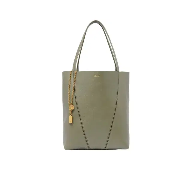 Chloé Spin tote bag in grained leather Chloé Spin tote bag in grained leather