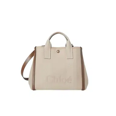 Chloé Chloé Carry tote bag in canvas | Thumbnail 1 Chloé Chloé Carry tote bag in canvas | Thumbnail 1