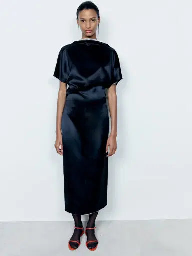 Tove Aker Backless Satin Midi Dress | Thumbnail 2 Tove Aker Backless Satin Midi Dress | Thumbnail 2
