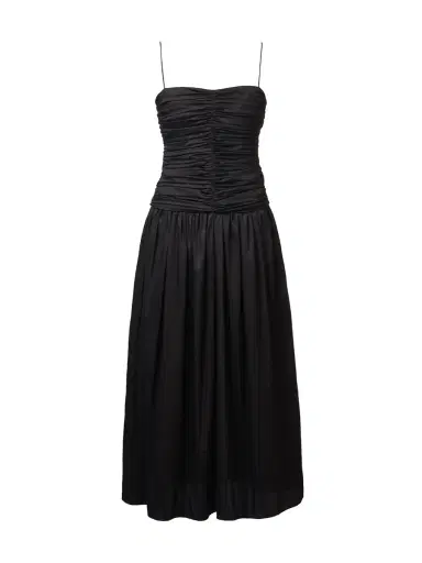 Tove Amina Ruched Cotton Midi Dress | Thumbnail 1 Tove Amina Ruched Cotton Midi Dress | Thumbnail 1