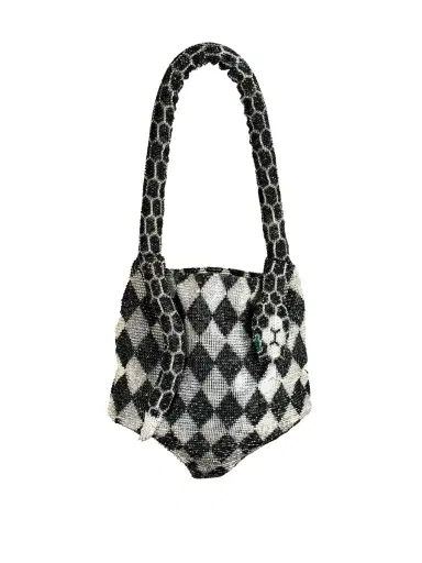 SAC DE SOUL Black and Silver Mini Serpent Bag | Thumbnail 1 SAC DE SOUL Black and Silver Mini Serpent Bag | Thumbnail 1
