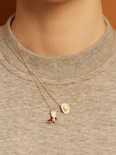 Aliita Cowboy Boot Enamel Necklace | Thumbnail 2 Aliita Cowboy Boot Enamel Necklace | Thumbnail 2