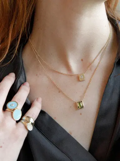 aligrace Diamond Nugget Necklace | Thumbnail 4 aligrace Diamond Nugget Necklace | Thumbnail 4