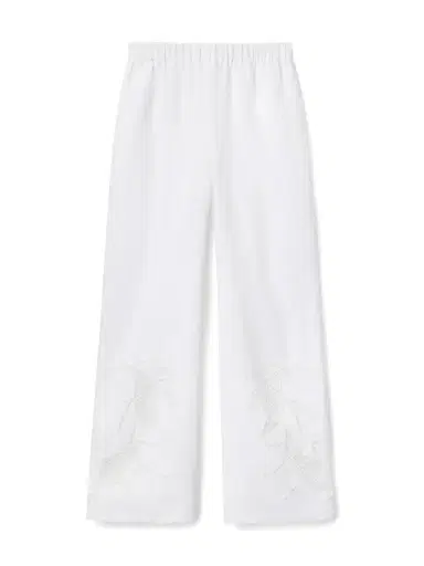 LAFAYETTE 148 Embroidered Riverside Linen Pants | Thumbnail 1 LAFAYETTE 148 Embroidered Riverside Linen Pants | Thumbnail 1