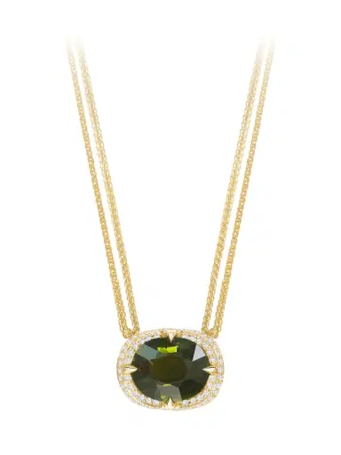 YI COLLECTION Green Tourmaline Aurora Necklace | Thumbnail 2 YI COLLECTION Green Tourmaline Aurora Necklace | Thumbnail 2