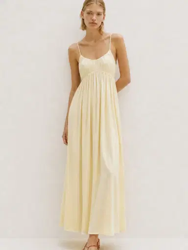 Tove Katrine Pleated Satin Maxi Dress | Thumbnail 2 Tove Katrine Pleated Satin Maxi Dress | Thumbnail 2