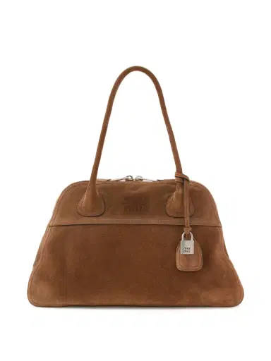 Miu Miu Medium Suede Vivant Bag | Thumbnail 1 Miu Miu Medium Suede Vivant Bag | Thumbnail 1