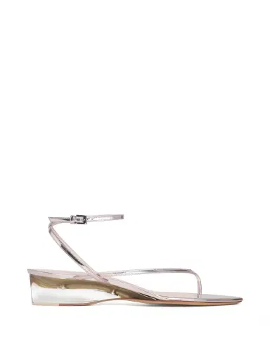 Alaïa Mirror Calfskin Invisible Thong Sandals | Thumbnail 1 Alaïa Mirror Calfskin Invisible Thong Sandals | Thumbnail 1