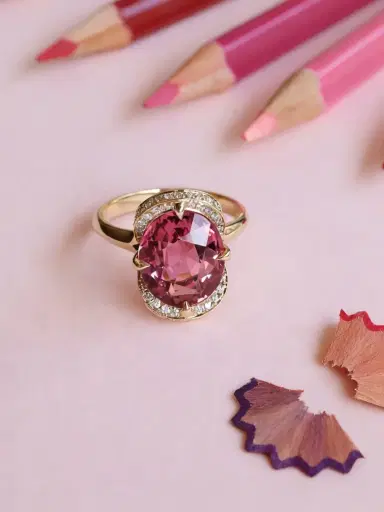 YI COLLECTION Pink Tourmaline Aurora Supreme Ring | Thumbnail 2 YI COLLECTION Pink Tourmaline Aurora Supreme Ring | Thumbnail 2