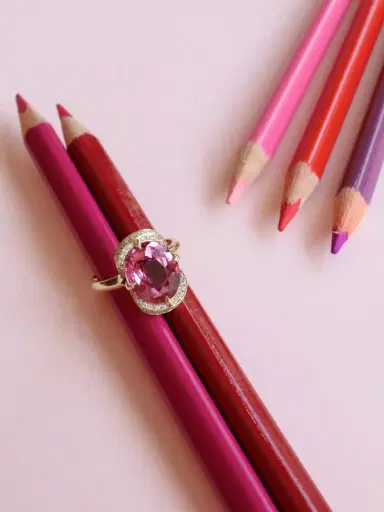 YI COLLECTION Pink Tourmaline Aurora Supreme Ring | Thumbnail 3 YI COLLECTION Pink Tourmaline Aurora Supreme Ring | Thumbnail 3