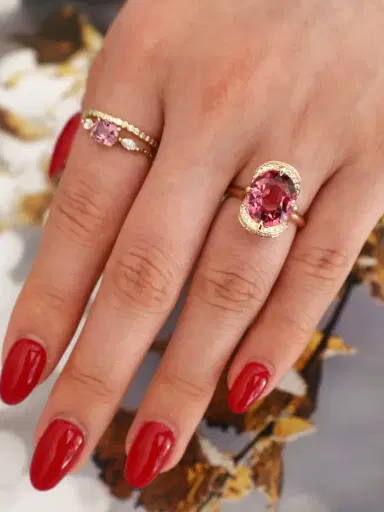 YI COLLECTION Pink Tourmaline Aurora Supreme Ring | Thumbnail 4 YI COLLECTION Pink Tourmaline Aurora Supreme Ring | Thumbnail 4