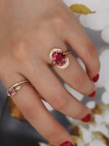 YI COLLECTION Pink Tourmaline Aurora Supreme Ring | Thumbnail 5 YI COLLECTION Pink Tourmaline Aurora Supreme Ring | Thumbnail 5
