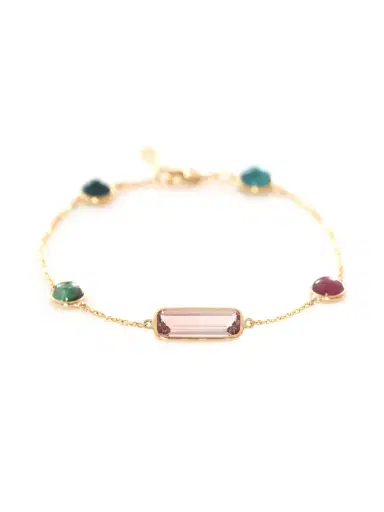 YI COLLECTION Pink Tourmaline Candy Bracelet | Thumbnail 2 YI COLLECTION Pink Tourmaline Candy Bracelet | Thumbnail 2