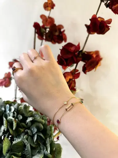 YI COLLECTION Pink Tourmaline Candy Bracelet | Thumbnail 3 YI COLLECTION Pink Tourmaline Candy Bracelet | Thumbnail 3