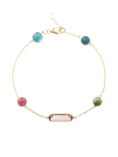 YI COLLECTION Pink Tourmaline Candy Bracelet | Thumbnail 1 YI COLLECTION Pink Tourmaline Candy Bracelet | Thumbnail 1