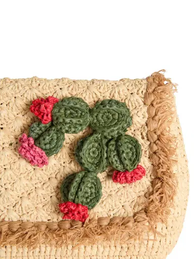 Anya Hindmarch Raffia Cactus Clutch | Thumbnail 4 Anya Hindmarch Raffia Cactus Clutch | Thumbnail 4